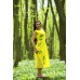 Embroidered dress "Double Yellow"